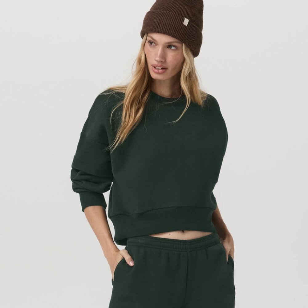 Vuori Restore Mini Crew Evergreen Small
